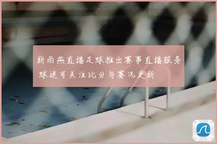 新雨燕直播足球推出赛事直播服务 球迷可关注比分与赛况更新